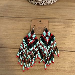 Tribal earrings.